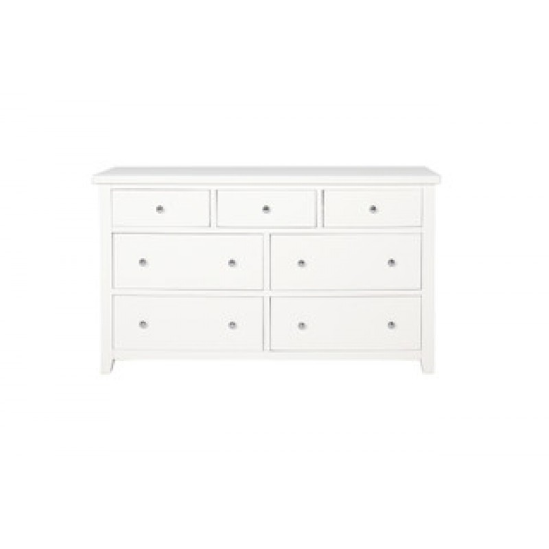 VL Ferndale Dresser Chest of Drawers  - 7 Drawer - All White